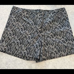 Express Black and white dress shorts